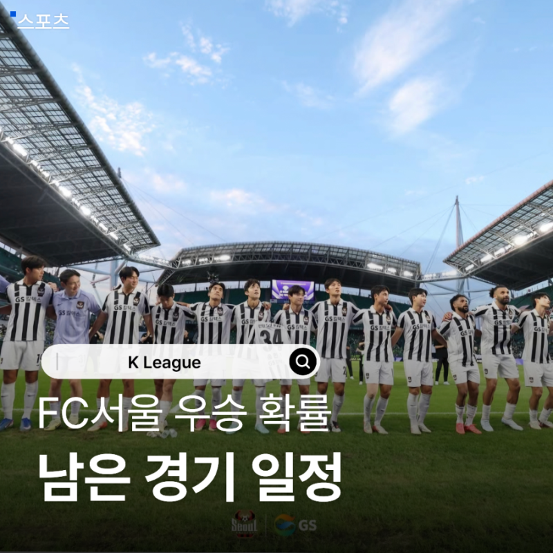 K리그 FC서울 우승 눈앞, 확률 99%? 남은 경기 일정과 확정 시점 우승년도 우승연도