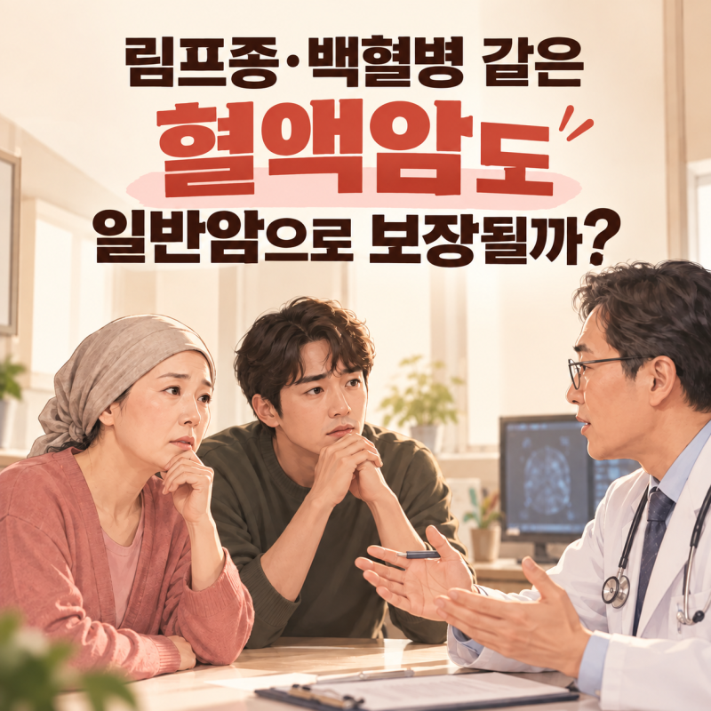 림프종·백혈병 같은 혈액암도 일반암으로 보장될까?