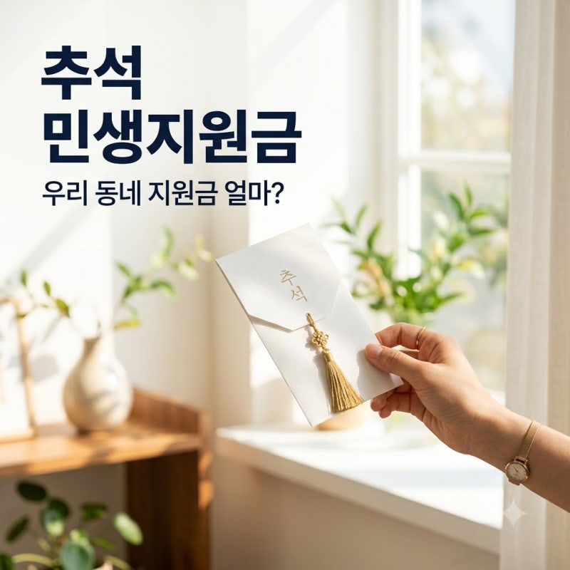 부산 추석지원금 대구 김해 광주 2026 추석 민생지원금 이번엔 얼마나?