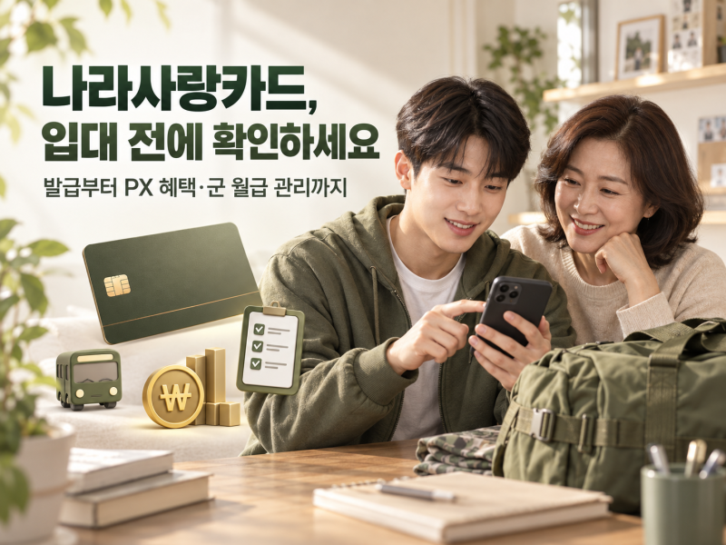 2026 나라사랑카드, 어디서 만들까? 발급·혜택·군 월급 관리까지