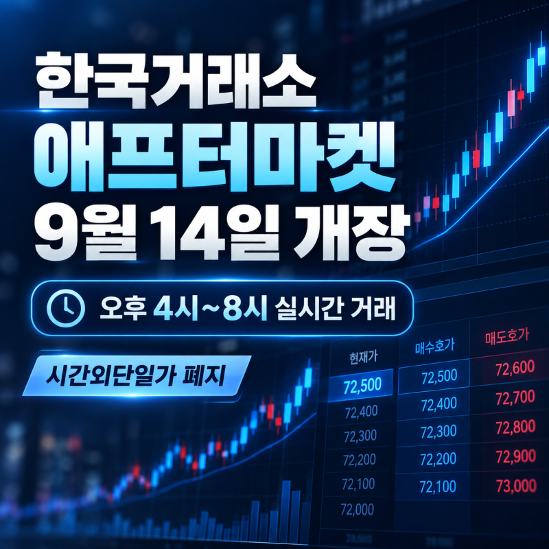 한국거래소 애프터마켓 몇시까지? 9월14일 시행 후 KRX·NXT 정리
