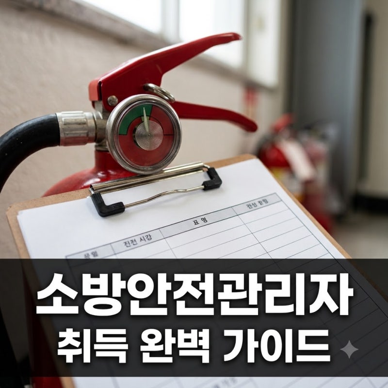 소방안전관리자 자격증 취득방법 등급별 응시자격과 시험일정 2026