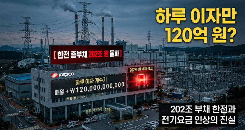 [정책 비하인드] 원가 200원에 사서 130원에 판 역마진의 파국: 한국전력 43조 적자와 전기세 폭....