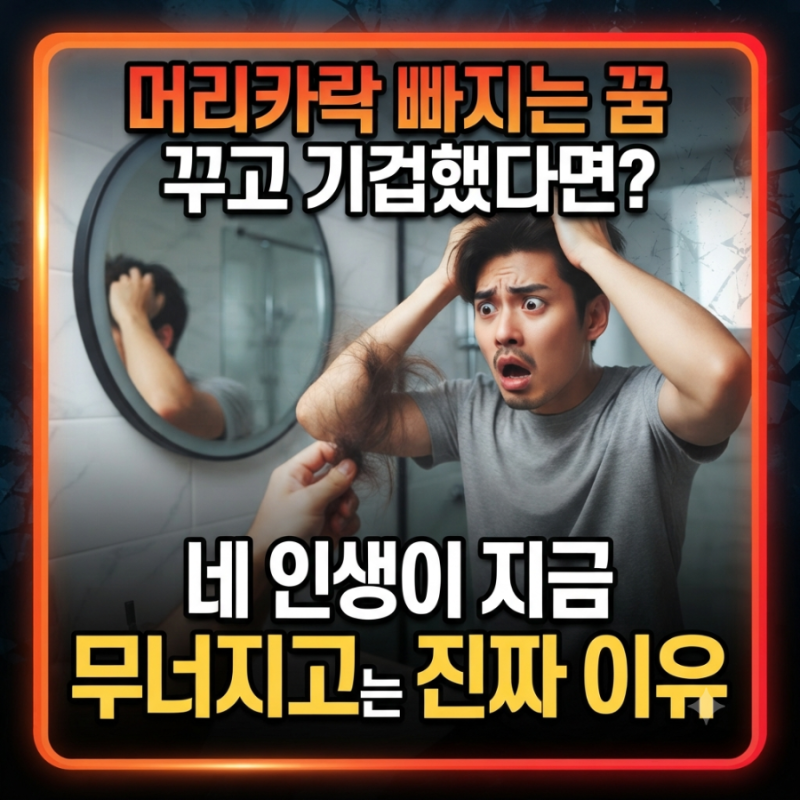 머리카락 빠지는 꿈 꾸고 기겁했다면? 네 인생이 지금 무너지고 있는 진짜 이유