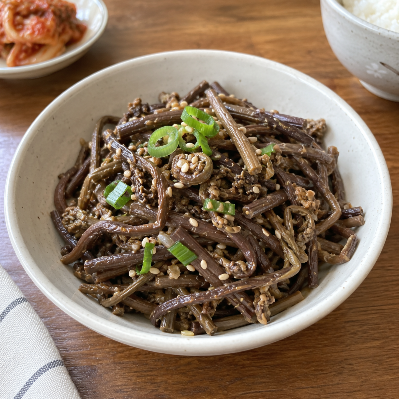 고사리나물 만드는 법 쓴맛 없이 부드럽게 볶는 방법