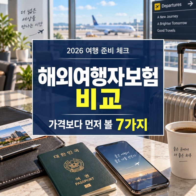 해외여행자보험 비교, 가격만 보면 놓치는 7가지