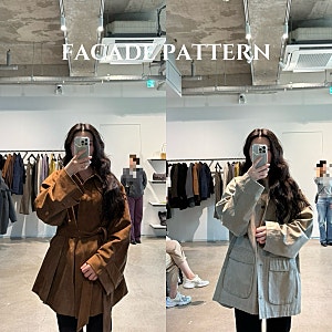 성수 파사드패턴 레더하프코트 스웨이드하프코트 워크자켓 착용샷 방문후기