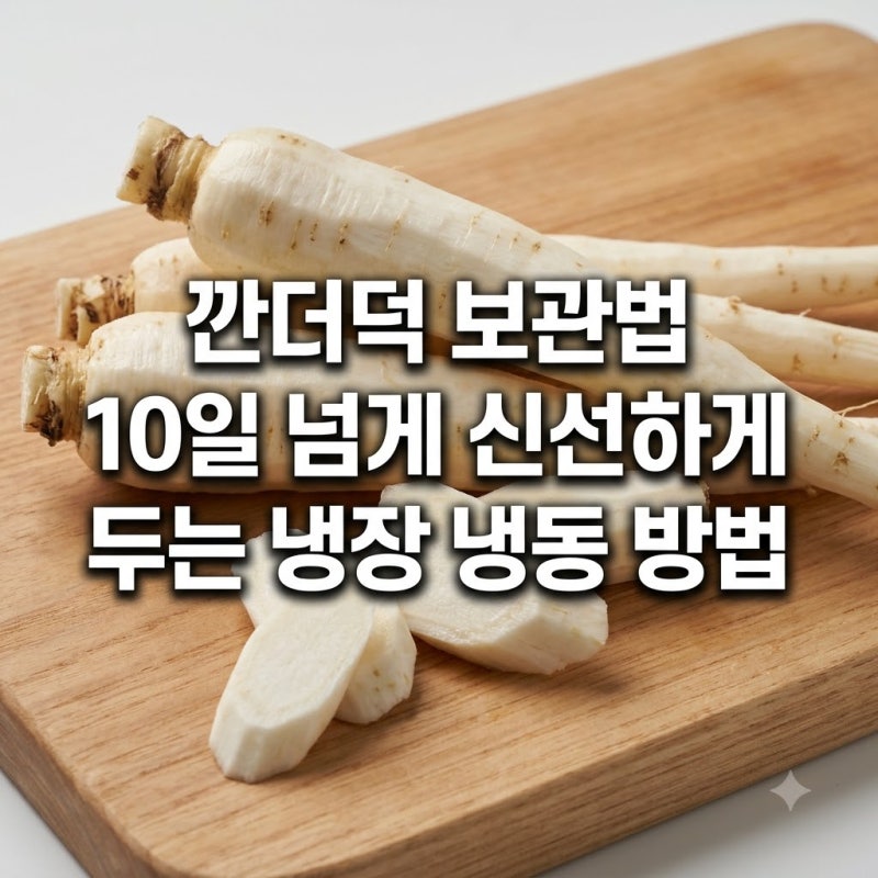 깐더덕 보관법 10일 넘게 신선하게 두는 냉장 냉동 방법
