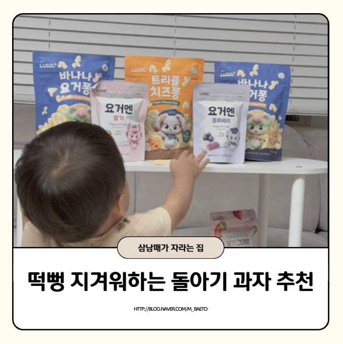 돌아기과자 찾는다면? 루솔 아기간식 골고루 먹여본 후기