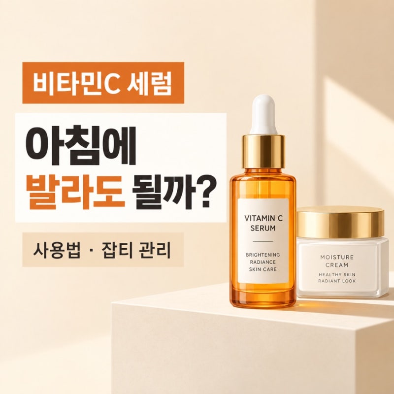 비타민C 세럼 아침에 발라도 될까? 순수 비타민C 비타민C 유도체 차이 사용 관리