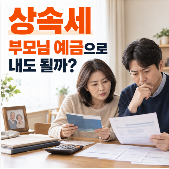 상속세, 상속받은 현금으로 내도 될까? 부모님 예금부터 꺼냈다가 생기는 문제