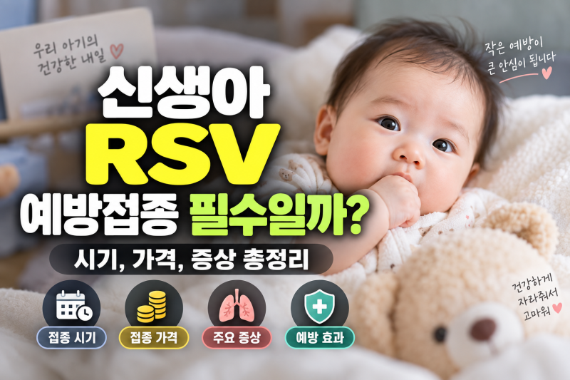 신생아 RSV 예방접종 필수일까? 시기, 가격, 증상 총정리