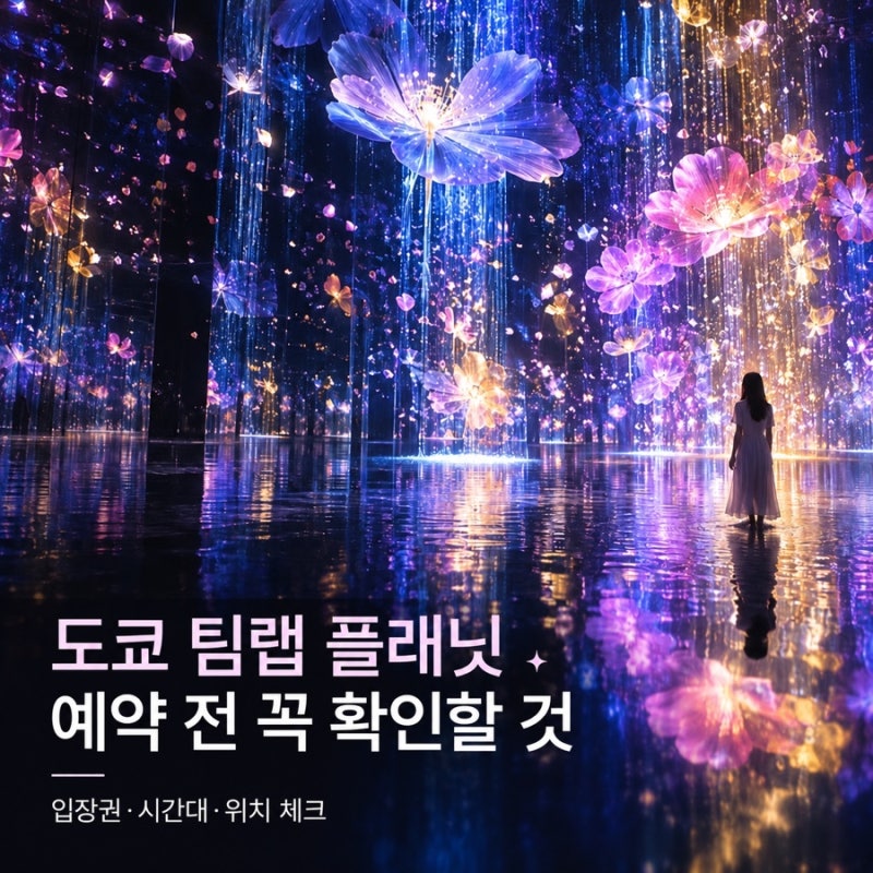 도쿄 팀랩 플래닛 예약｜입장시간·소요시간·도요스 가는 법