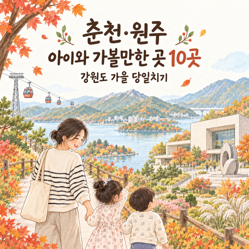 춘천·원주 아이와 가볼만한 곳 10곳｜강원도 가을 당일치기
