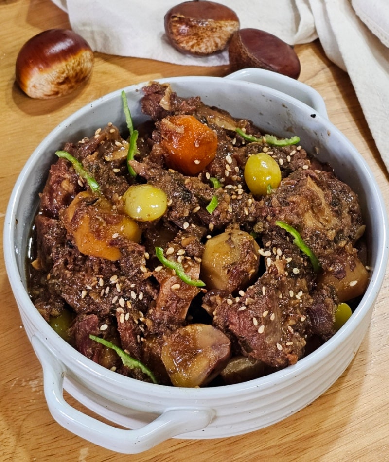 소갈비찜 레시피 부들부들 압력솥 갈비찜 배즙 갈비양념 만들기