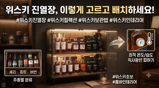 위스키 진열장, 이렇게 고르고 배치하세요