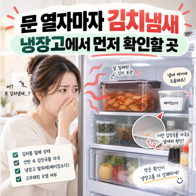 냉장고 김치냄새 제거, 베이킹소다만 넣어두면 될까?