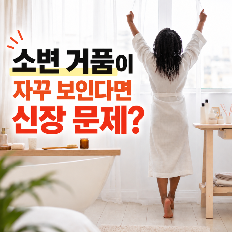 소변에 거품 보이면 신장질환?..거품뇨 '이렇게' 계속된다면 이유가 따로 있다