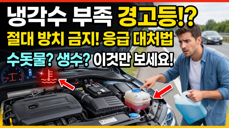 자동차 냉각수 부족할 때 대처법 : 경고등 떴을 때 응급조치