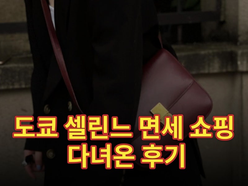 도쿄 셀린느 면세 쇼핑 다녀온 후기 | 2026년 실제 가격과 매장 비교
