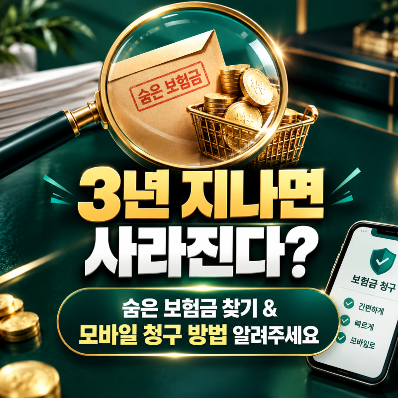 숨은 보험금 조회 방법 알려주세요, 3년 소멸시효 전 미청구 병원비 환급받는 법