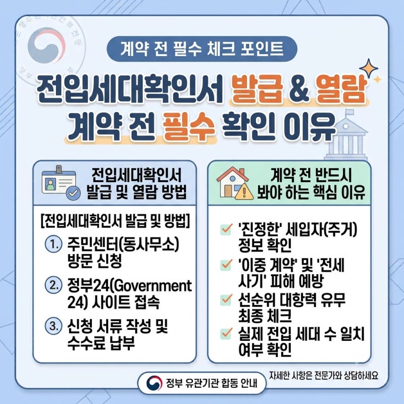 전입 세대확인서 발급 방법과 계약 전 반드시 떼어봐야 하는 이유