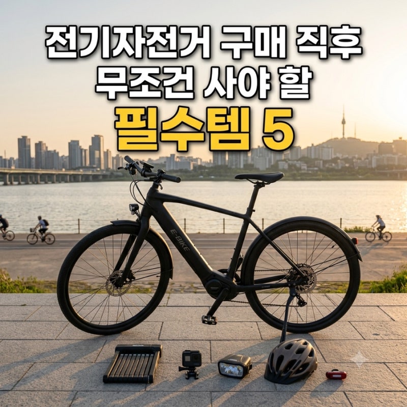 전기자전거 털리기 전에 꼭 사야 할 필수 안전·도난 방지 용품 BEST 5