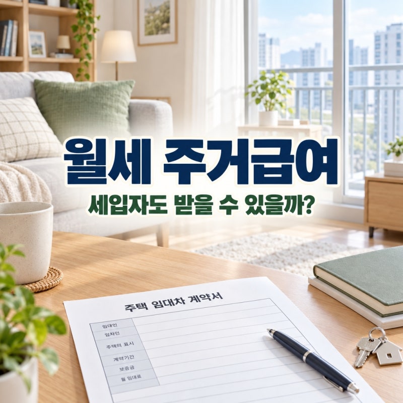 주거급여 월세 세입자도 받을까, 소득만 보면 놓치는 조건