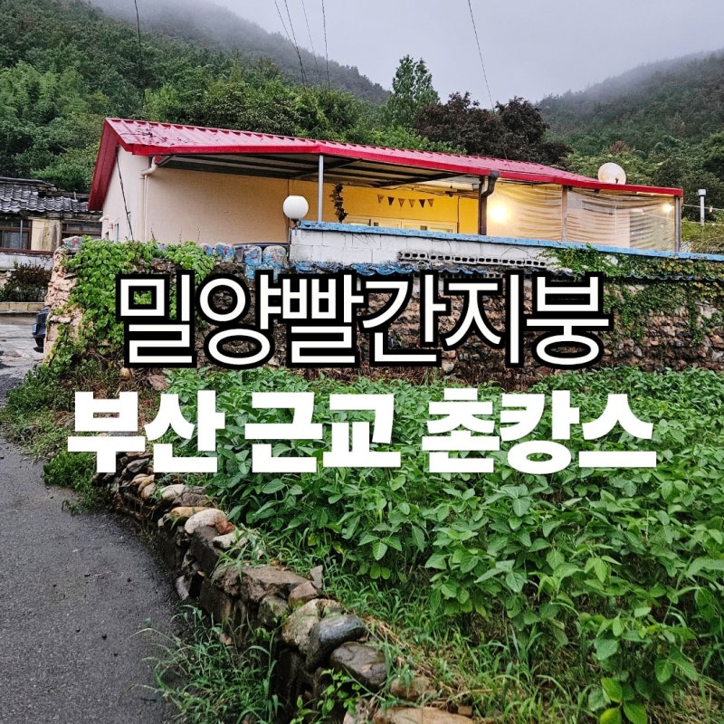 [부산 근교 촌캉스] 밀양빨간지붕 1박2일 후기 | 어서와 럭셔리 시골은 처음이지?