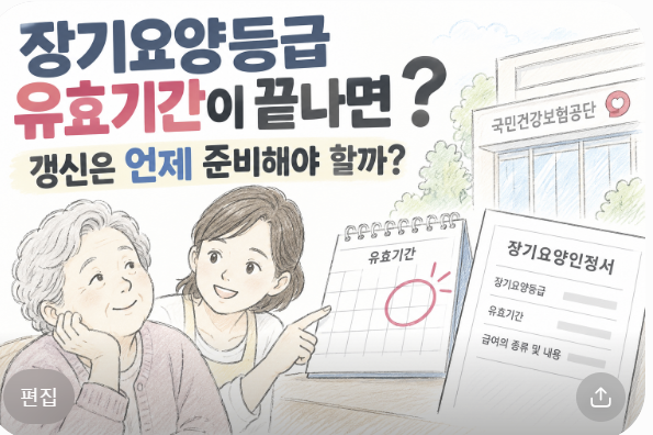 장기요양등급 유효기간이 끝나면 ? 갱신은 언제 준비해야 할까?