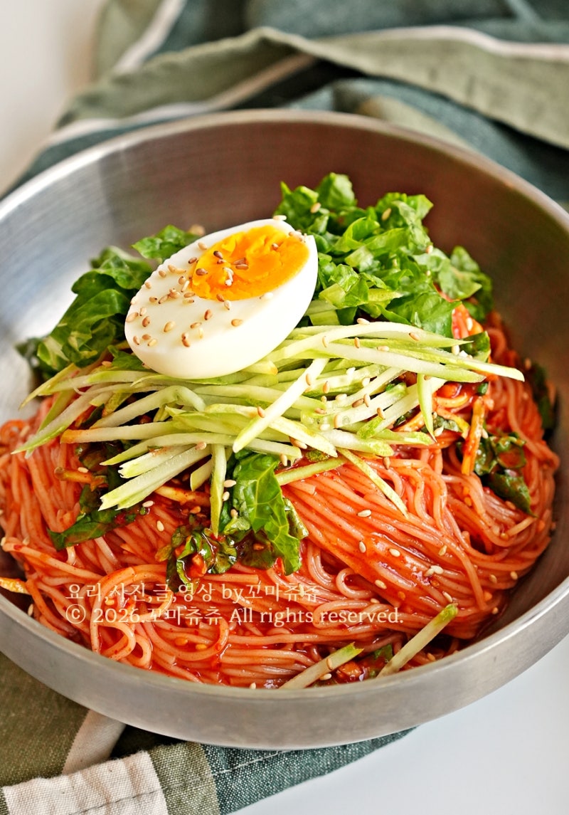 비빔국수 양념장 레시피 황금비율 점심메뉴 추천