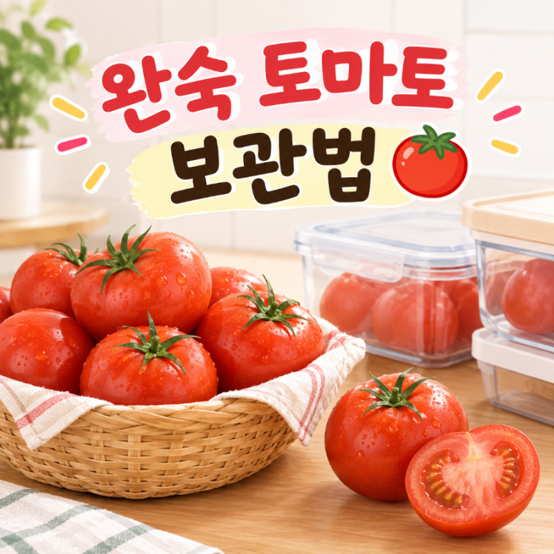완숙 토마토 보관법 ｜실온 vs 냉장, 어떻게 보관해야 할까?