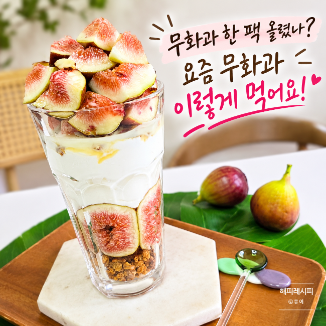 집에서 5분 완성! 그릭 요거트볼 홈카페 레시피 feat. 요거트월드 무화과폭탄