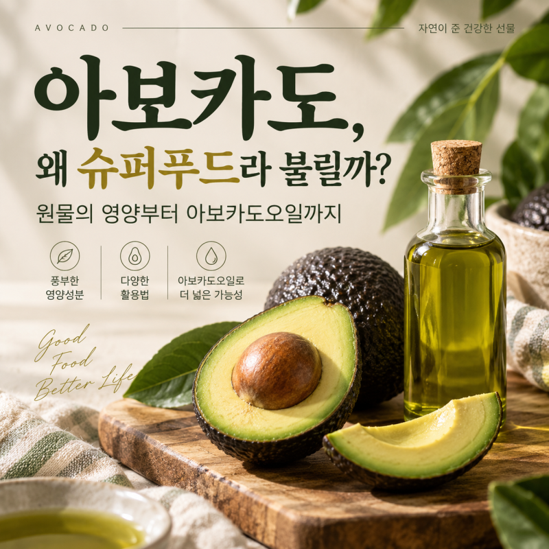 아보카도 영양성분, 왜 슈퍼푸드라 불릴까?