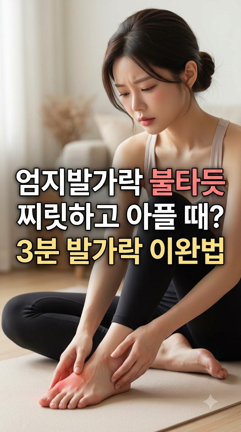 통풍 초기증상 엄지발가락 찌릿하고 불탈 때 '체리추출물' 3분 케어법