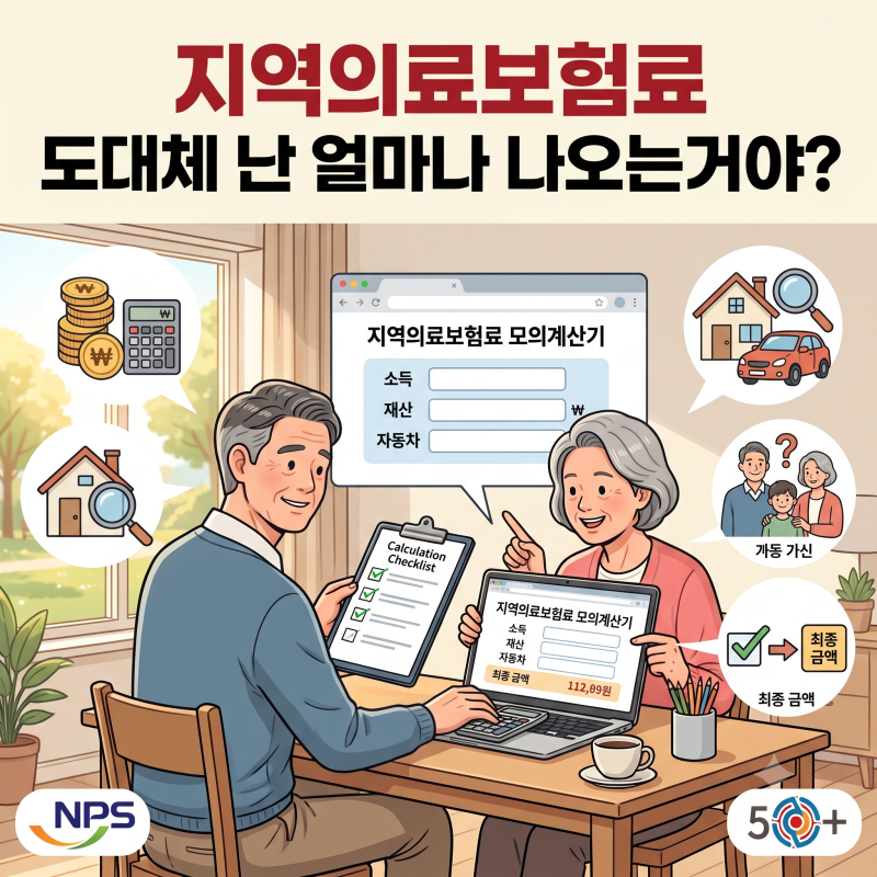 지역건강보험료(과거 지역의료보험료) 계산, 산정기준과 줄이는 법 총정리