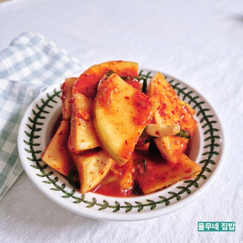 절이지 않고 바로 석박지 담그기