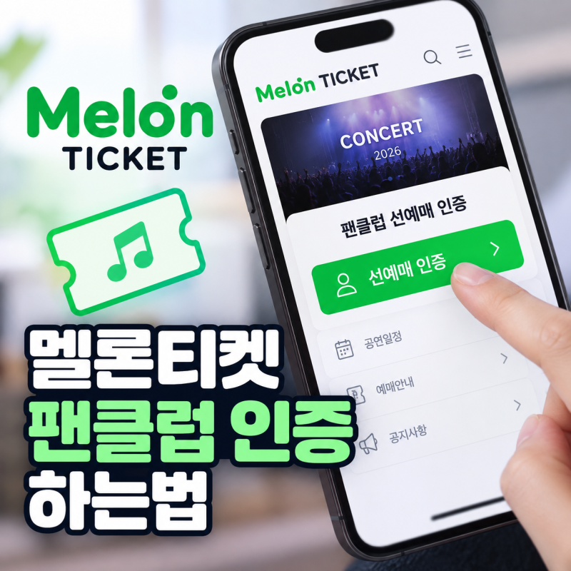 멜론티켓 팬클럽 인증하는법, 선예매 인증 방법부터 안될 때까지