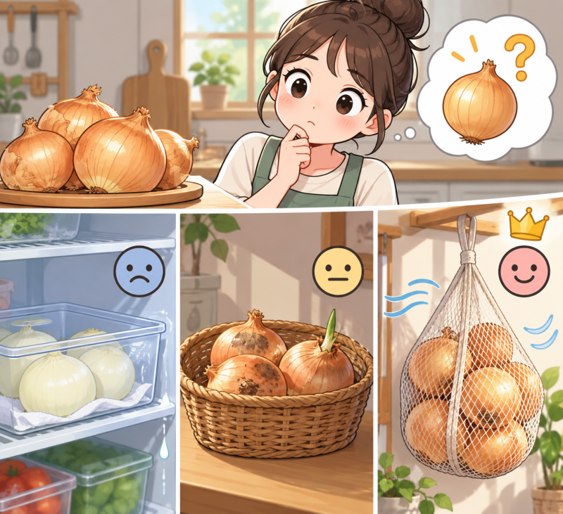 양파 보관법 냉장 실온 중 6개월 안 썩는 최고의 방법은?