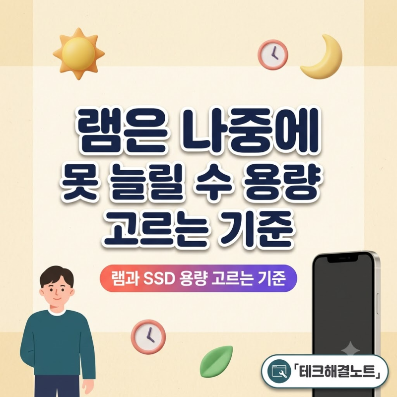 4GB·64GB…노트북 램과 SSD 고르는 기준 4가지