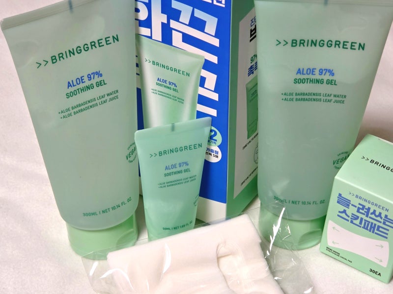 올리브영 브링그린 알로에 97% 수딩젤 내돈내산 후기｜알로에팩부터 화장 전 쿨링 진정까지