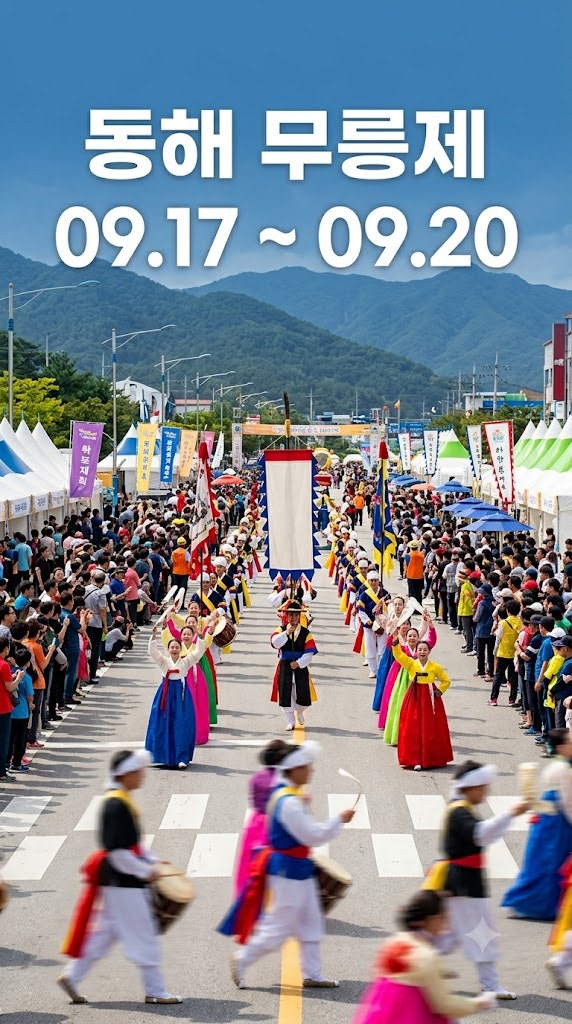 동해 무릉제 2026 일정 총정리, 도심 속 가을 대축제 주차 및 알짜 동선 팁