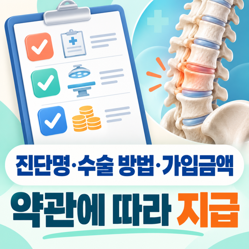 한화생명 관절척추수술비—수술방법 확인
