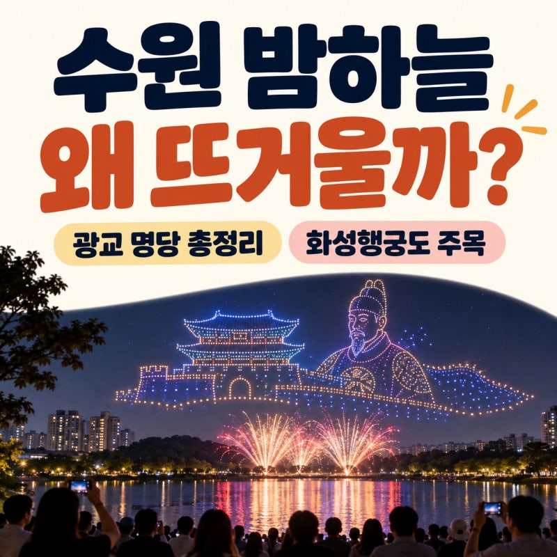 수원화성 드론쇼 검색 급증한 이유, 광교·화성행궁 일정과 관람 포인트 한눈에