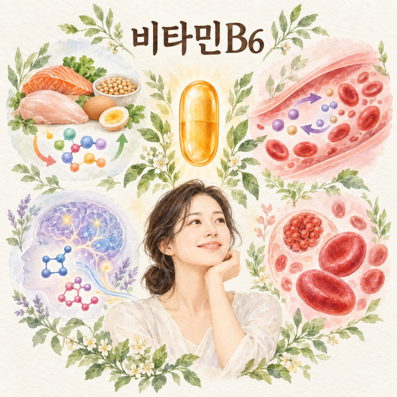 비타민B6 효능과 결핍 음식 총정리