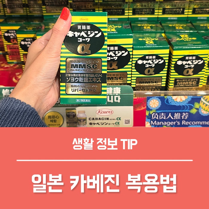 일본 위장약 카베진 복용법, 한국 카베진 나만 몰랐나요?