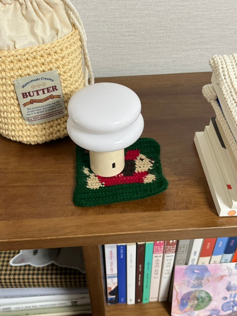 다이소 뜨개 DIY 키트 코바늘 강아지 티코스터 만들기 / 보기만 해도 기분 좋아짐❤️