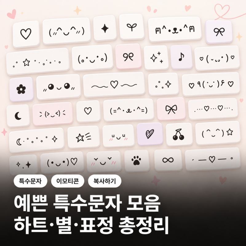 특수문자 모음 복사해서 쓰세요｜하트·별·화살표·인스타 꾸미기