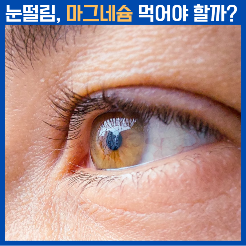 눈 떨림은 마그네슘 부족 때문일까? 눈꺼풀 떨리는 이유