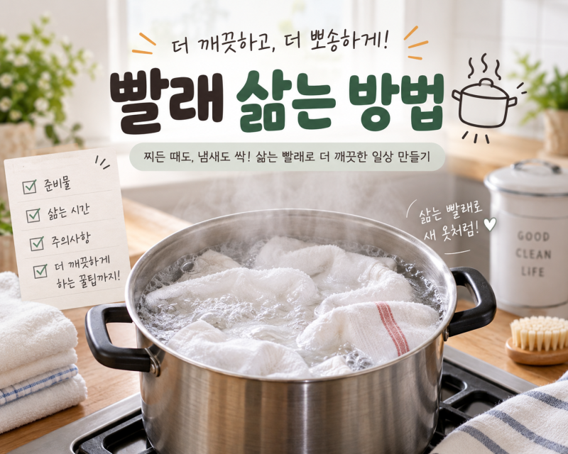 세탁기 삶음 코스 믿어도 될까? 빨래 삶는 온도 제대로 사용하는 법